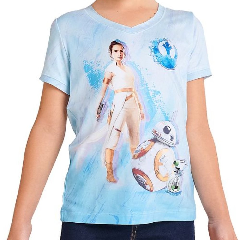 Disney store Star Wars Rey V-neck T-shirt Girls